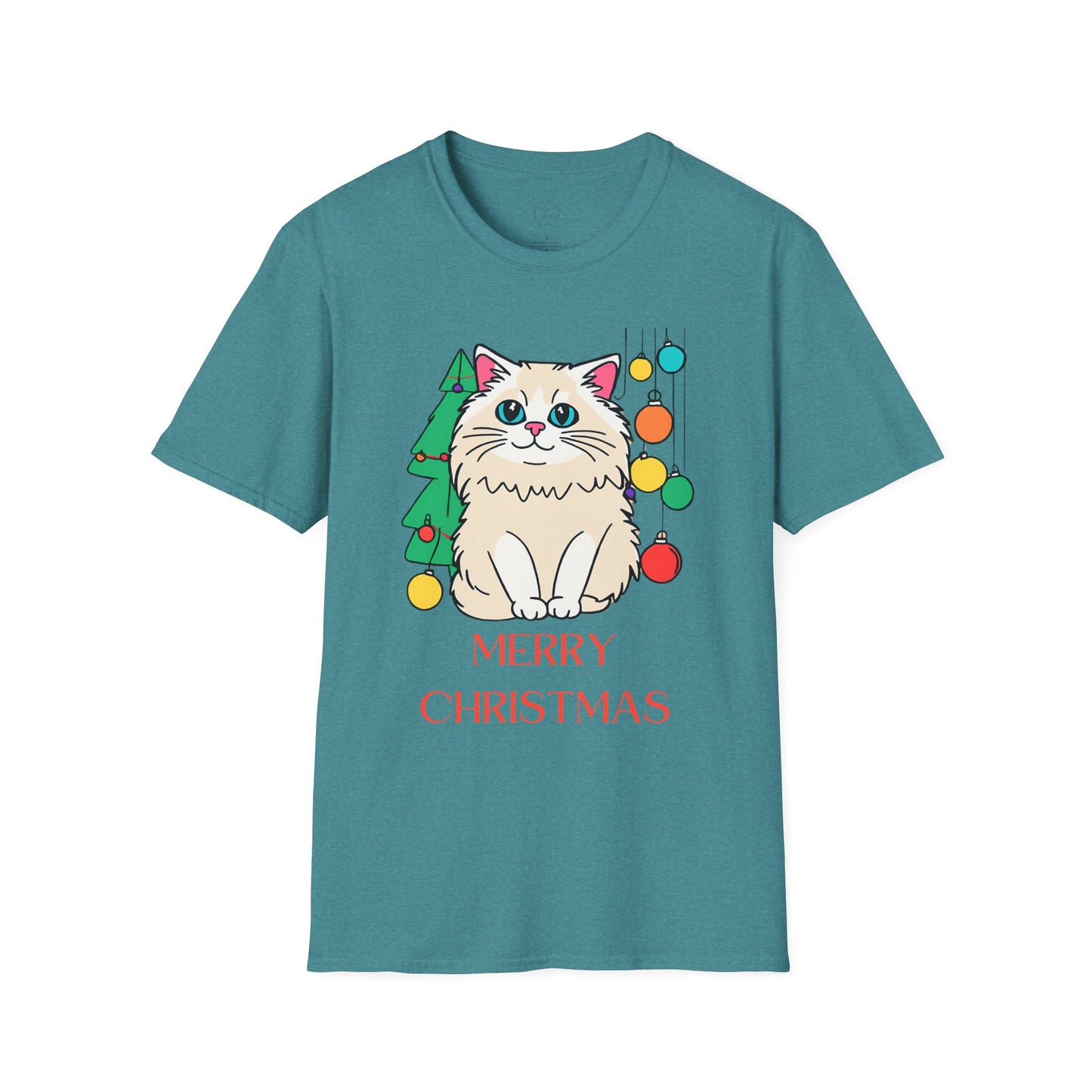 Cat Life ( at Christmas) Softstyle T-Shirt