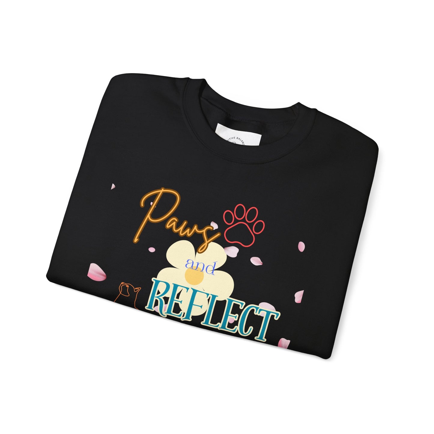 Paws and Reflect Unisex Heavy Blend™ Crewneck Sweatshirt - Cozy Pet Lover's Apparel