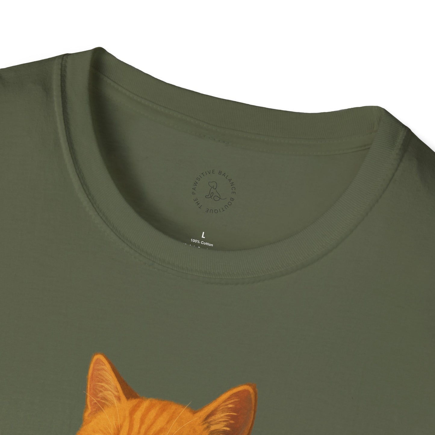Cat on Motorcycle Unisex Softstyle T-Shirt, Funny Cat Tee, Gift for Cat Lovers, Casual Wear, Unique Pet Owner Shirt