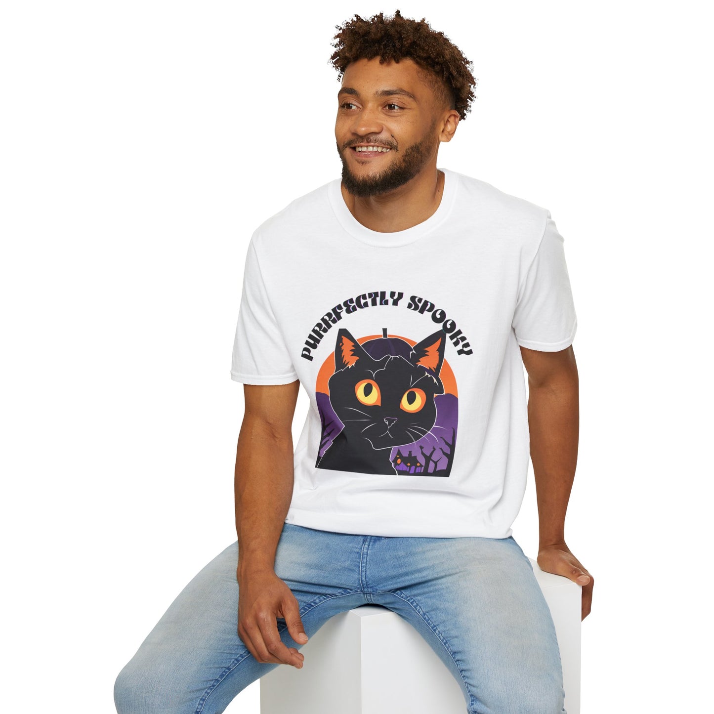 Purffectly Spooky Unisex Softstyle T-Shirt