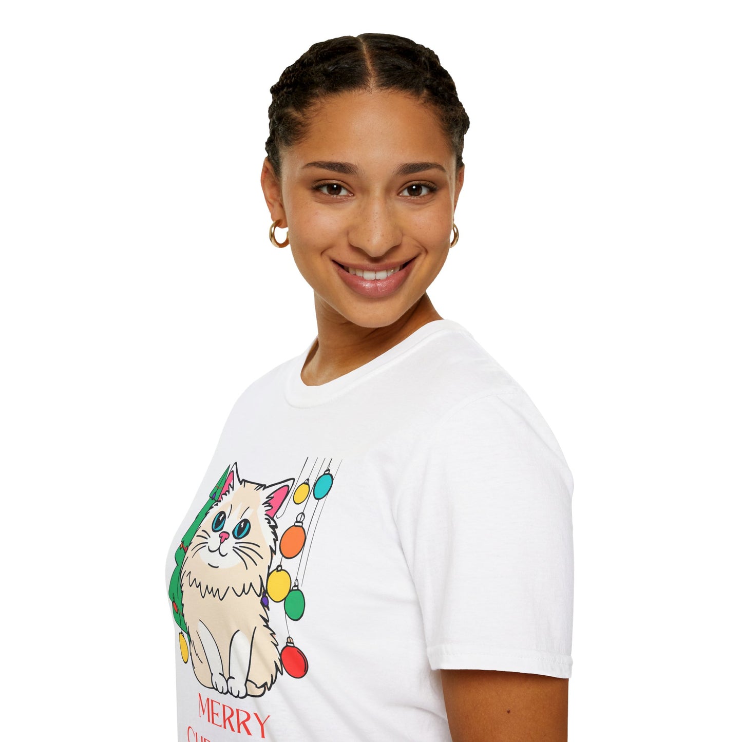 Cat Life ( at Christmas) Softstyle T-Shirt