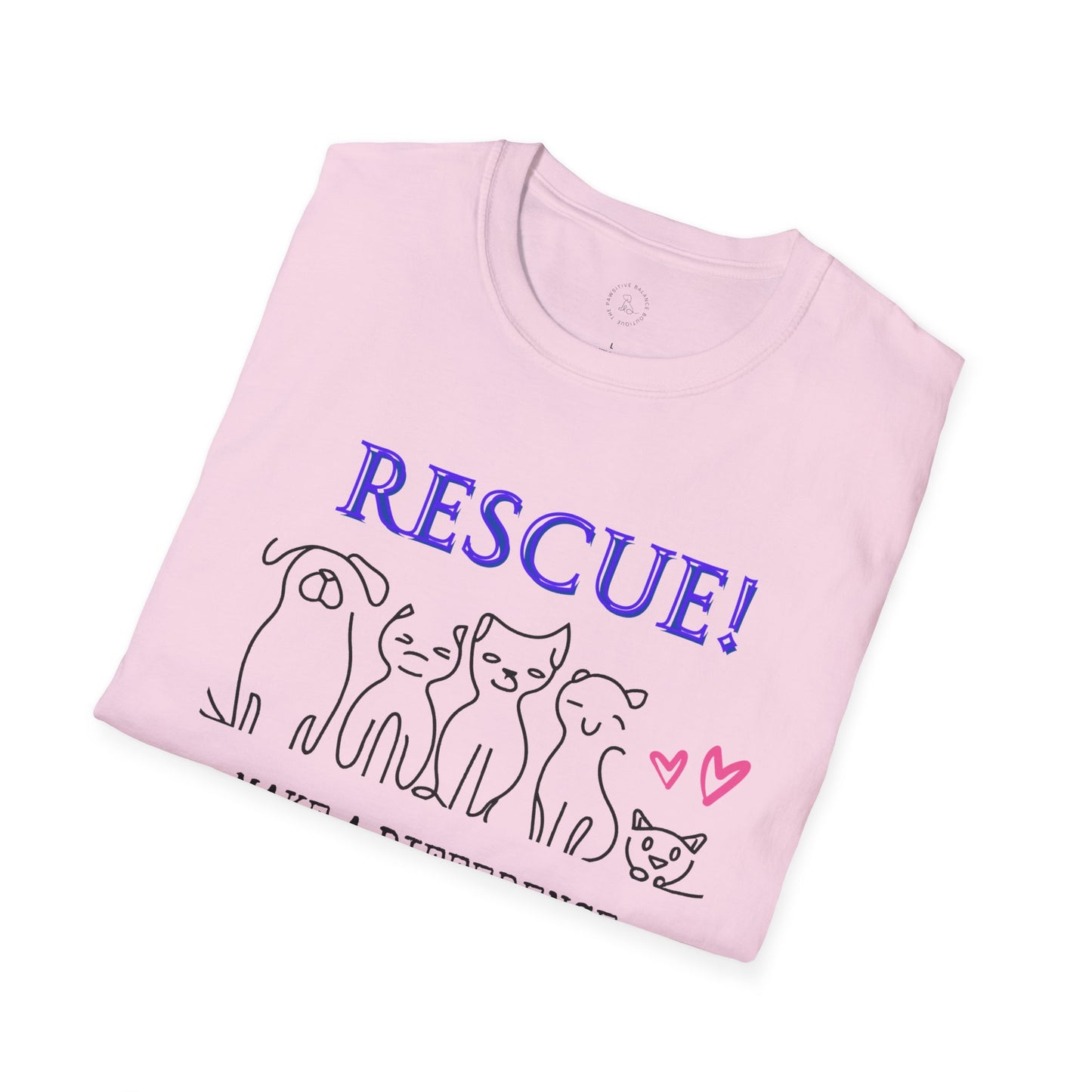 Rescue! Adopt! Don't Shop! Unisex Softstyle T-Shirt