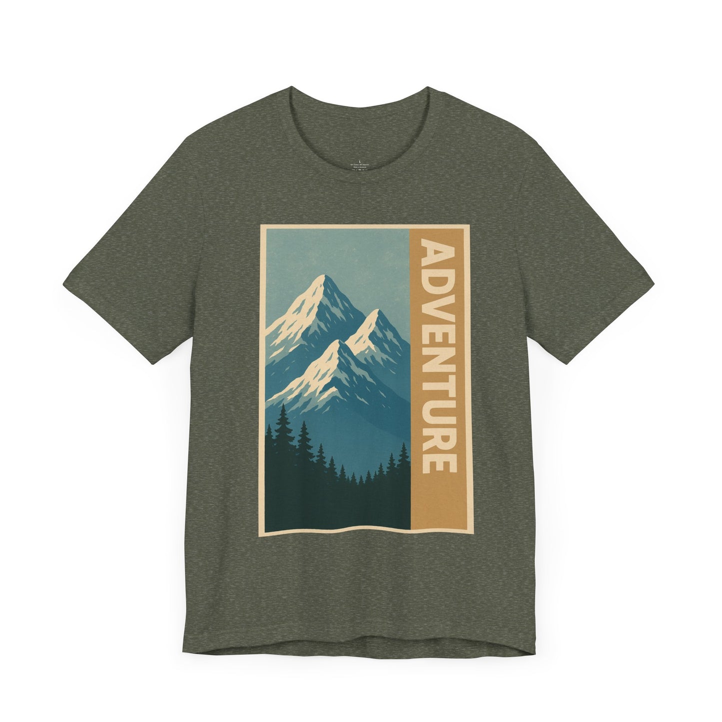 Adventure Mountain Unisex Tee, Nature Shirt, Hiking Apparel, Travel Gift, Outdoor Enthusiast Top