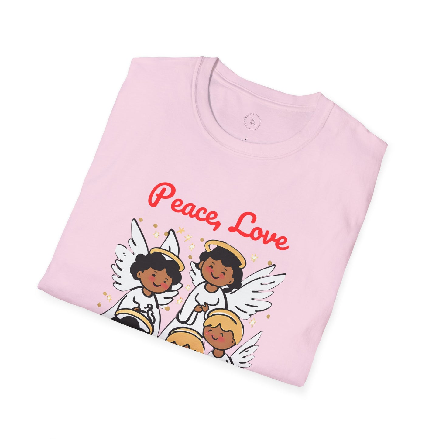 Peace, Love and Christmas Magic Unisex Softstyle T-Shirt