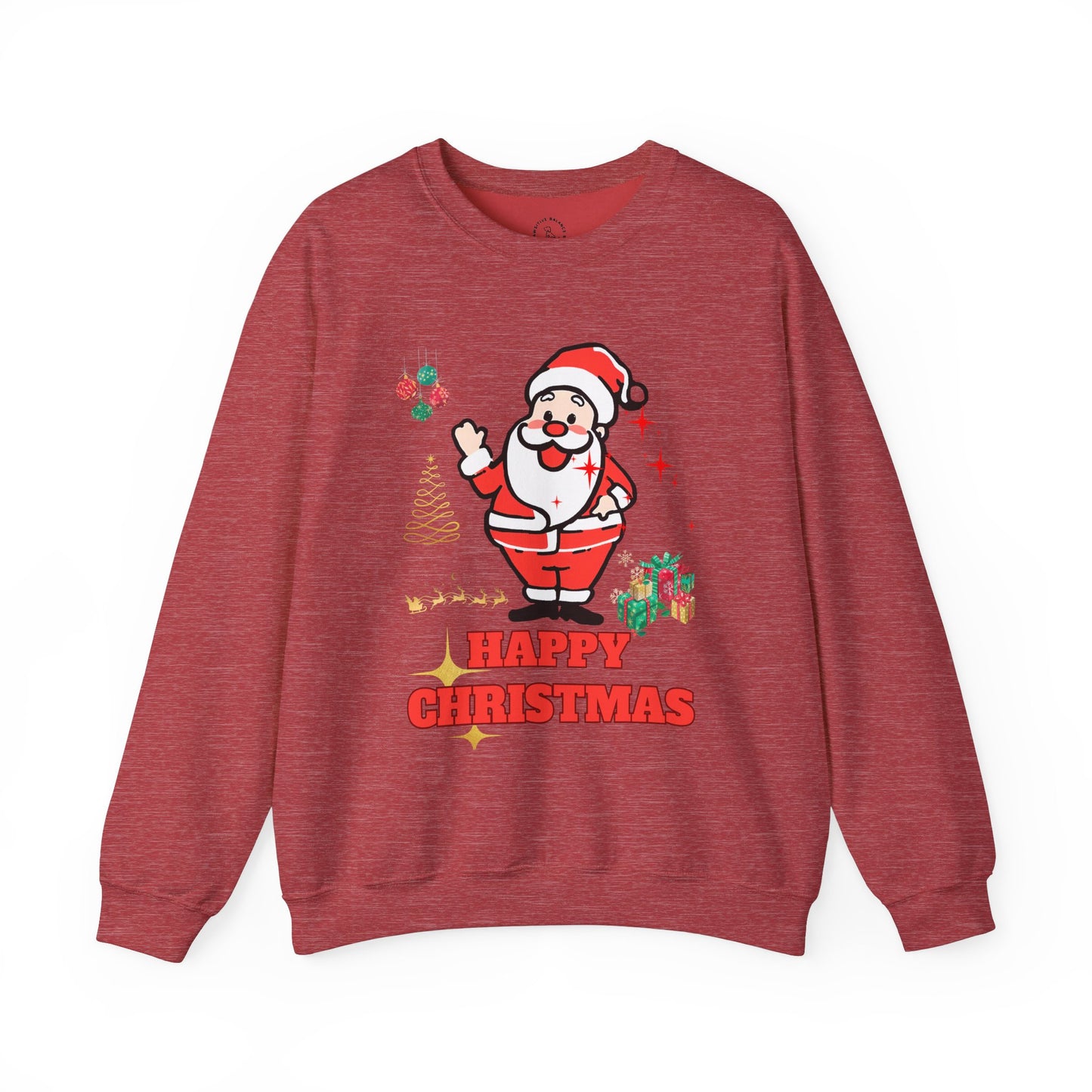 Happy Christmas Unisex Heavy Blend™ Crewneck Sweatshirt