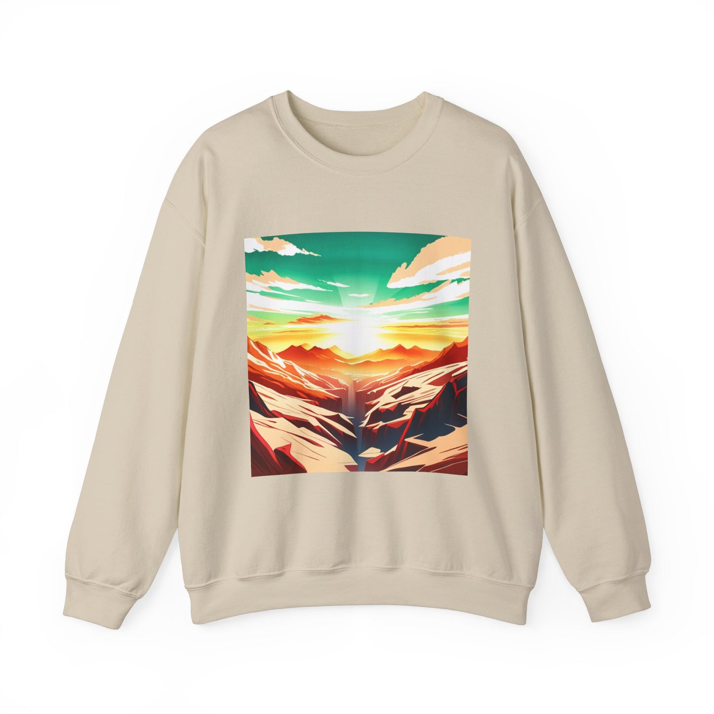 Nature Vista Sunrise - Unisex Heavy Blend™ Crewneck Sweatshirt