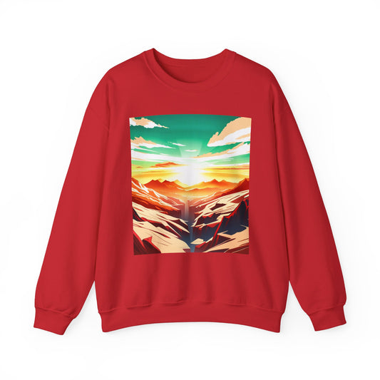 Nature Vista Sunrise - Unisex Heavy Blend™ Crewneck Sweatshirt