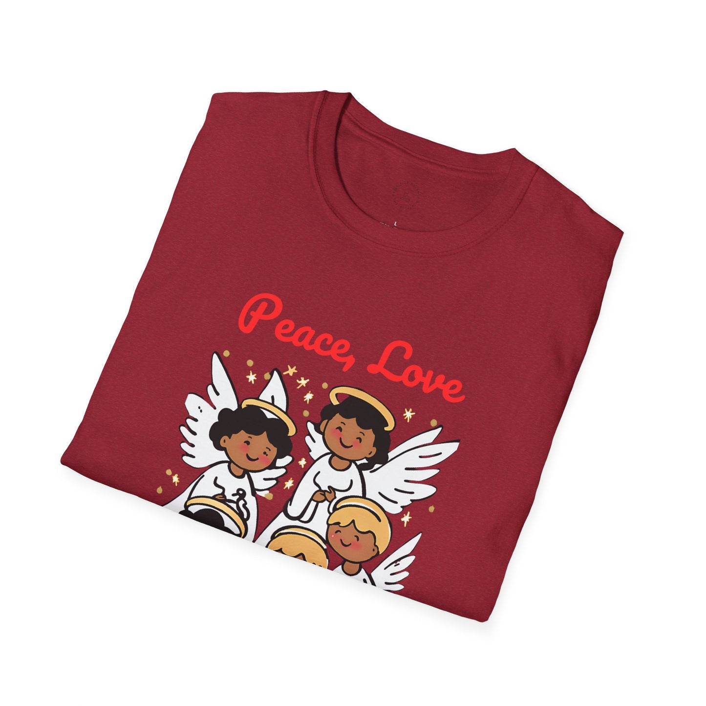 Peace, Love and Christmas Magic Unisex Softstyle T-Shirt