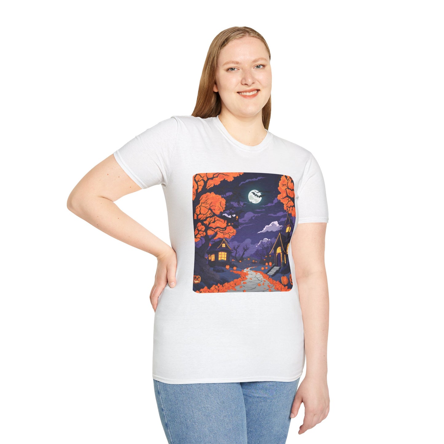 Haunted Road Unisex Softstyle T-Shirt