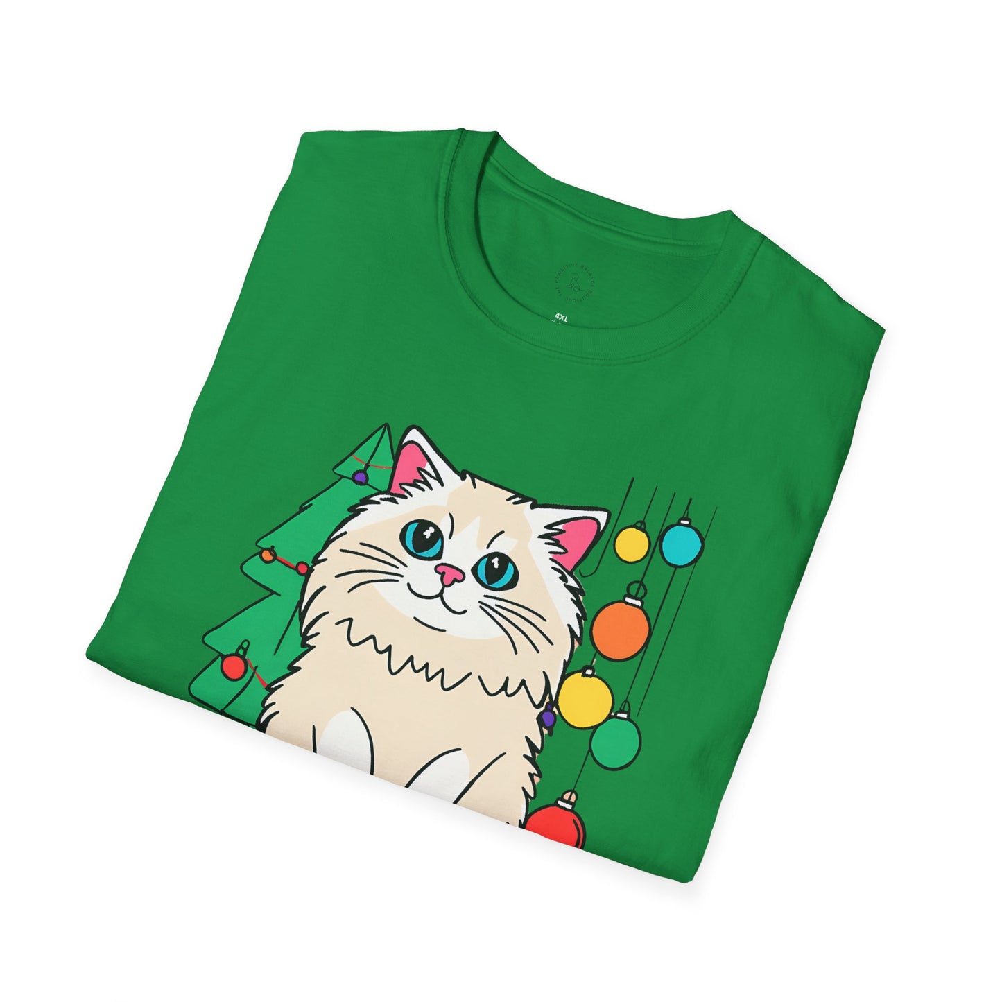 Cat Life ( at Christmas) Softstyle T-Shirt