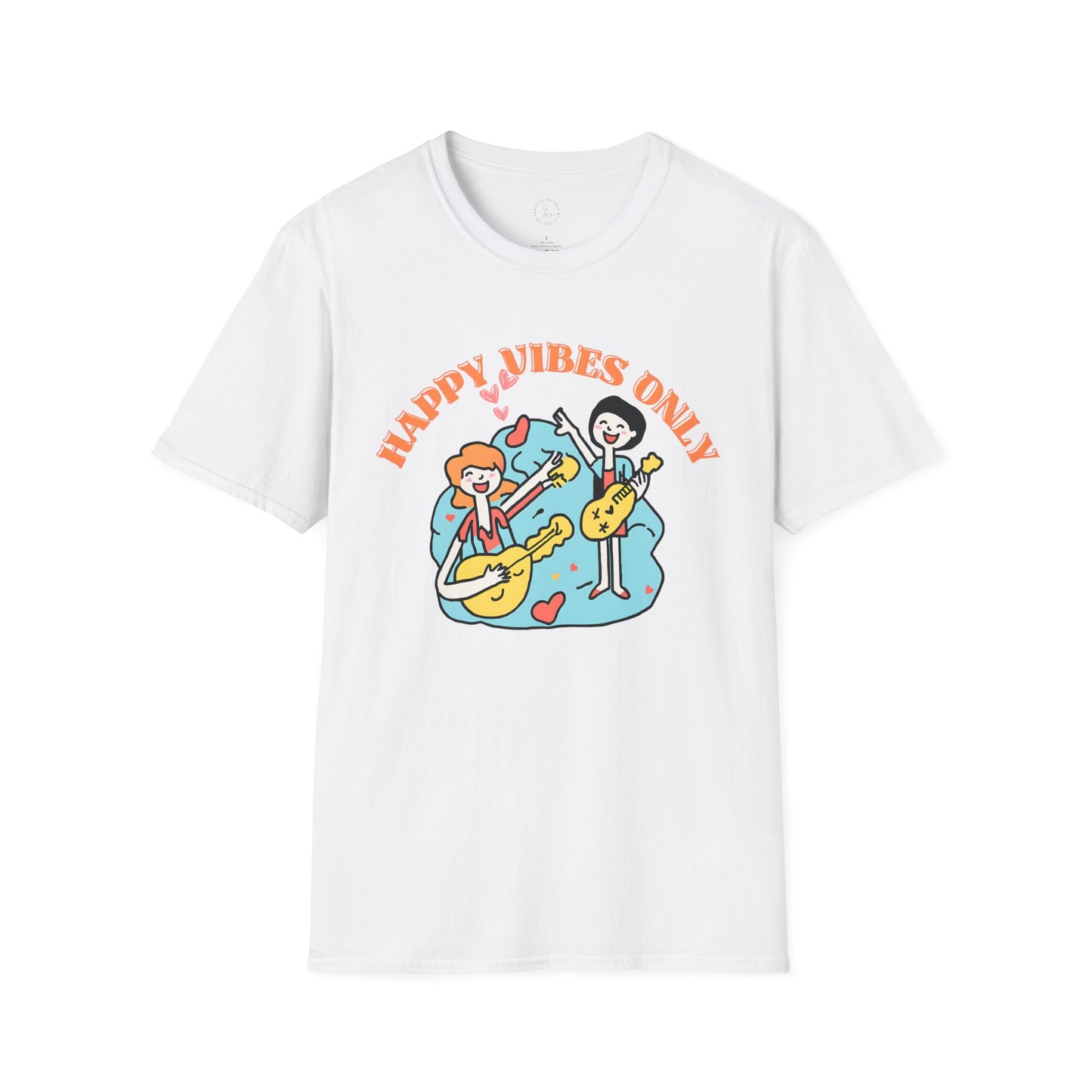 Happy Vibes Only Unisex Softstyle T-Shirt