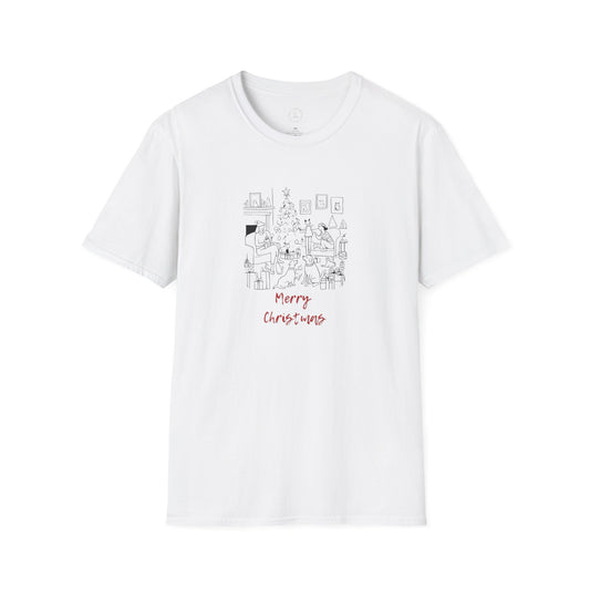 A Paws Christmas Unisex Softstyle T-Shirt