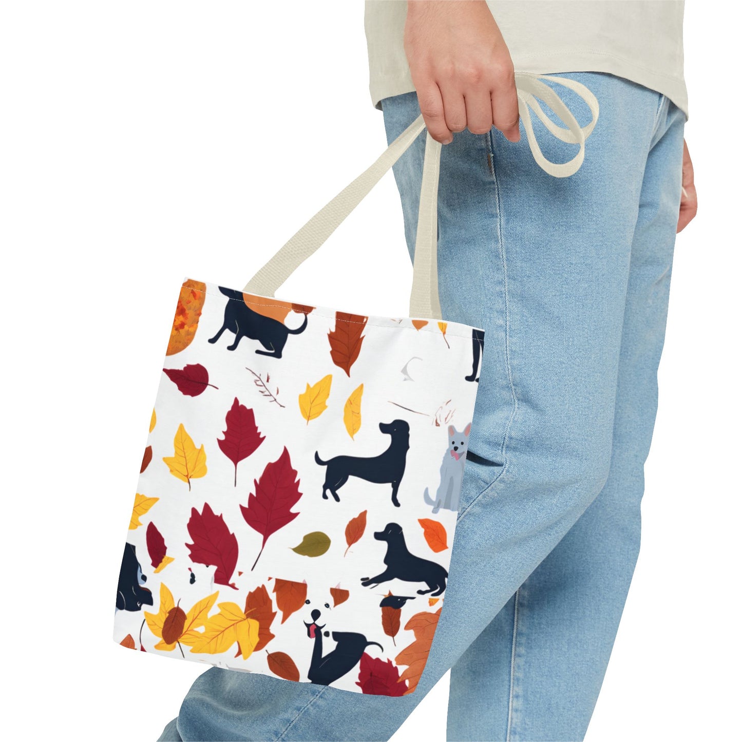 Dogs in the Fall Tote Bag (AOP)