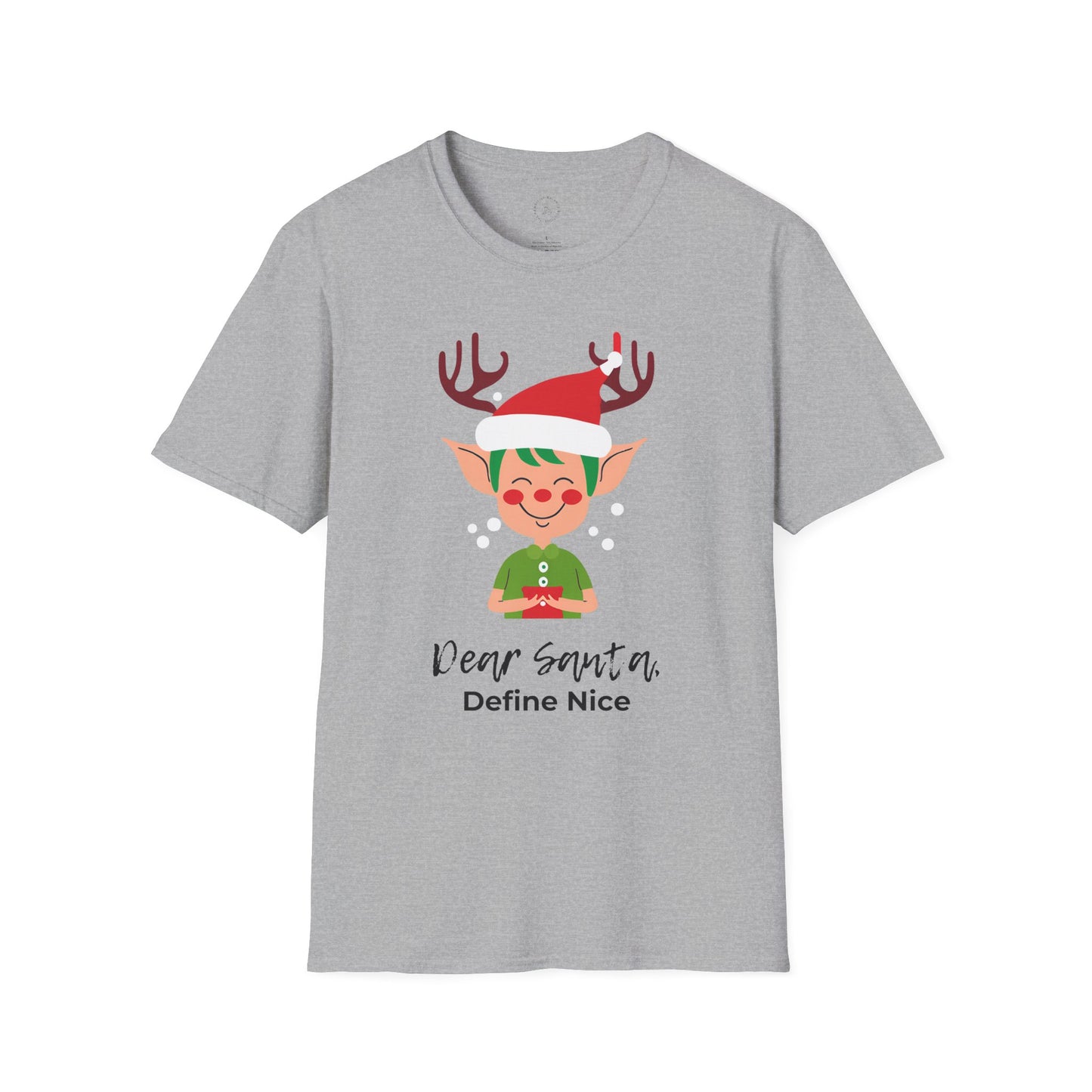 Dear Santa, Define Nice Unisex Softstyle T-Shirt