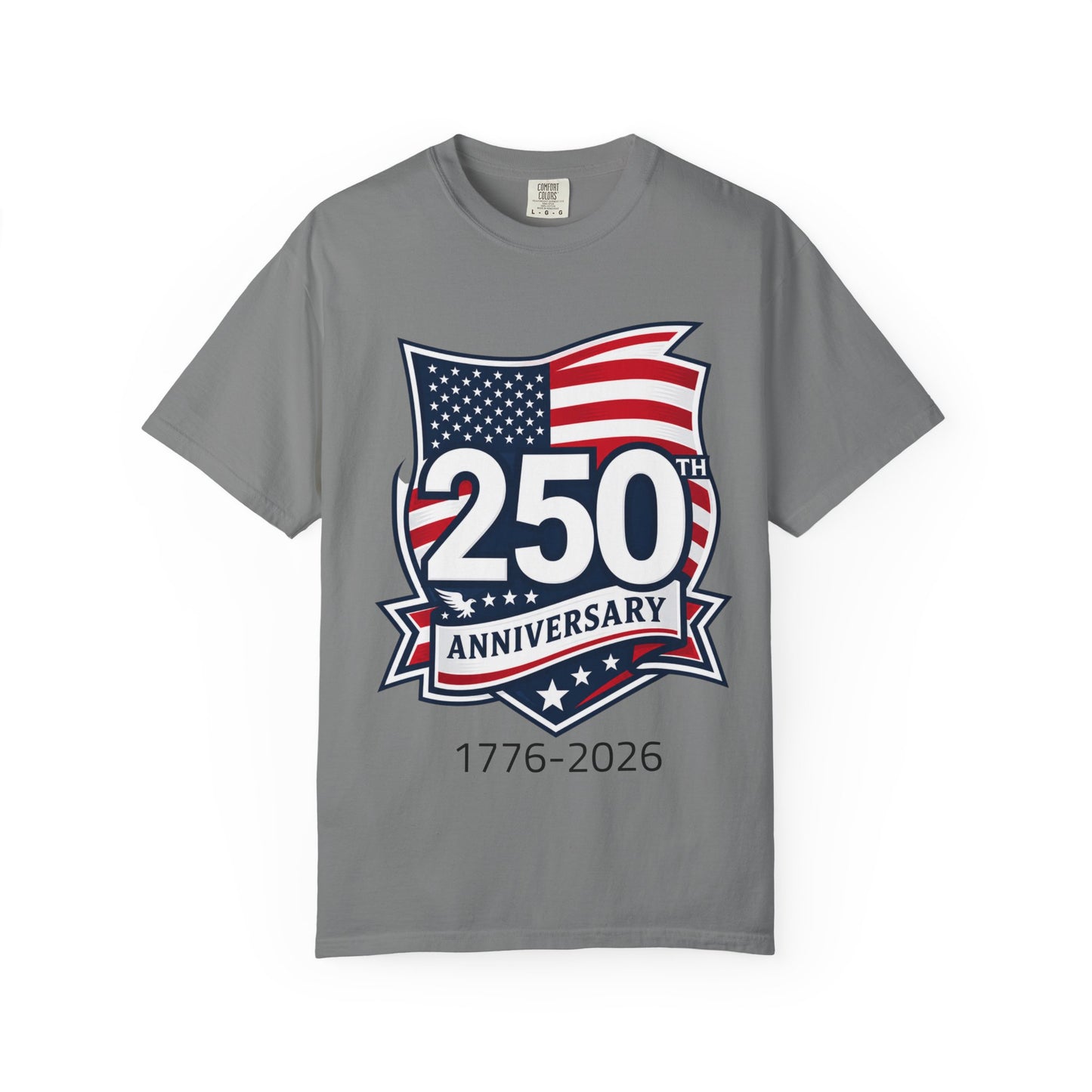 250th Anniversary T-Shirt – 1776–2026 American Flag Commemorative Tee
