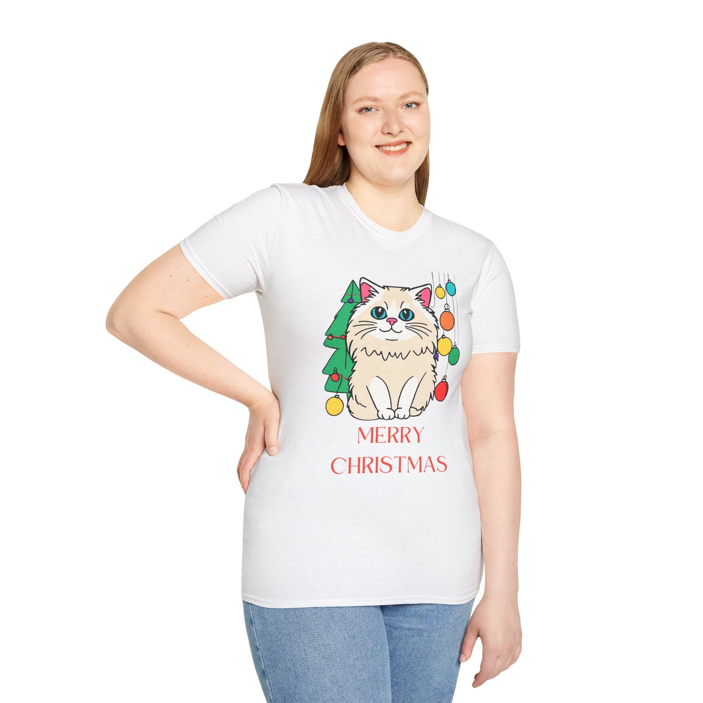 Cat Life ( at Christmas) Softstyle T-Shirt