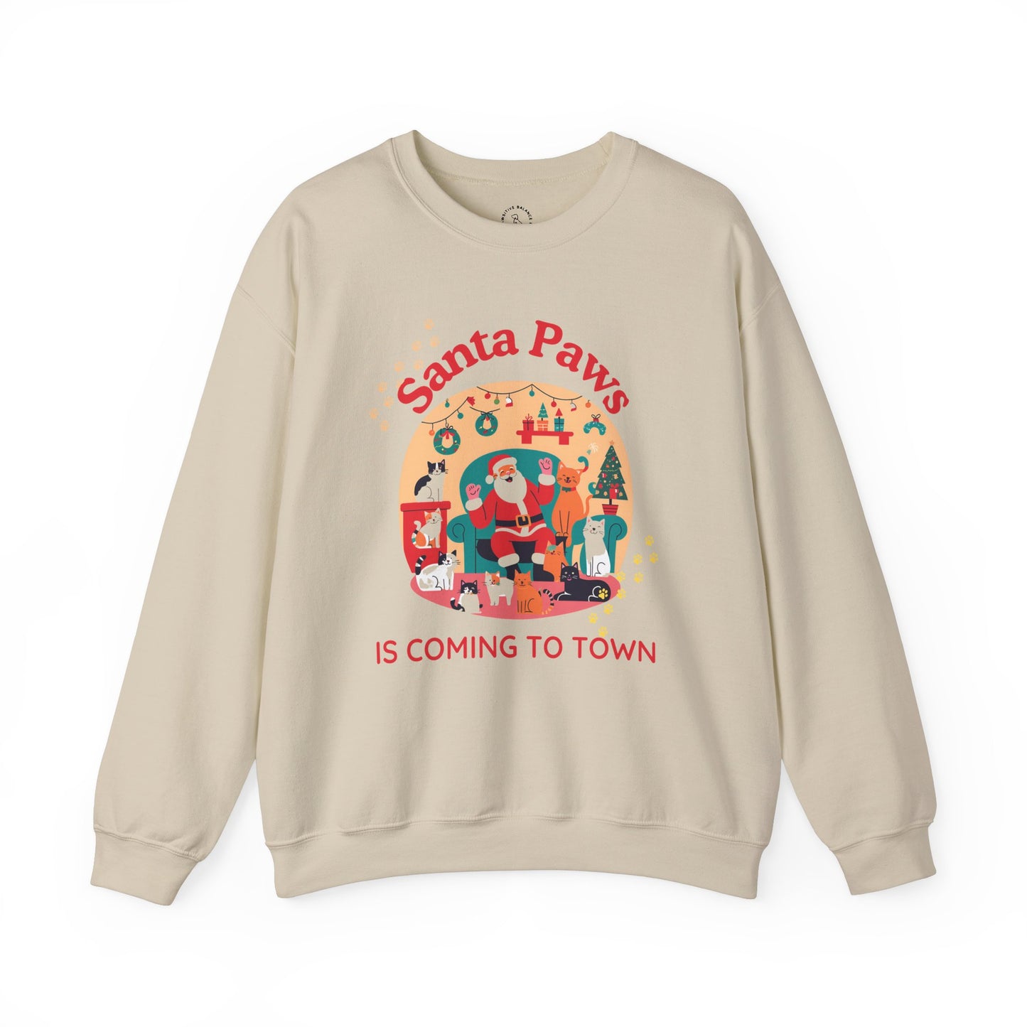 Santa Paws is Coming to Town Unisex Heavy Blend™ Crewneck Sweatshirt