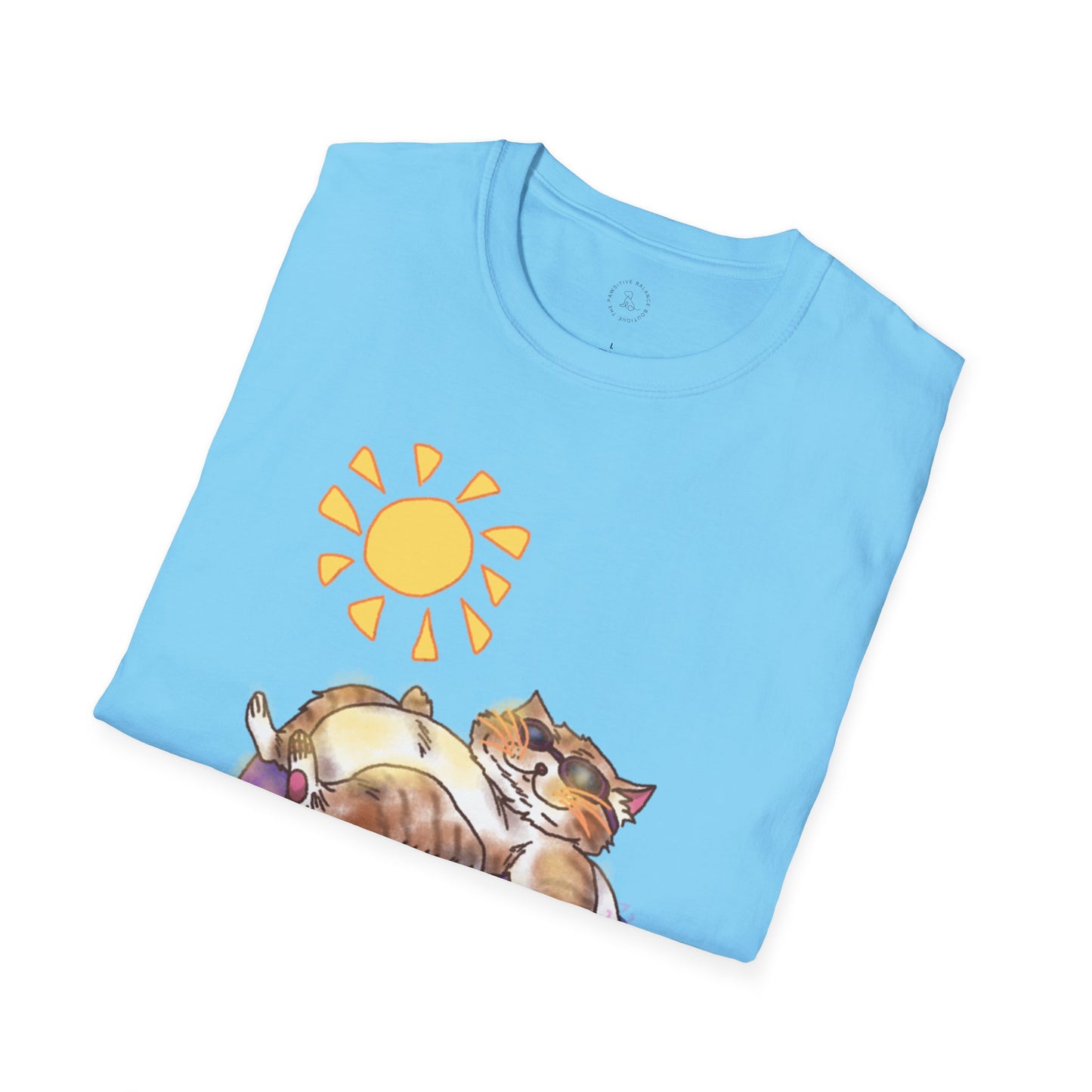 Cool Cat, Pool Cat Unisex Softstyle T-Shirt