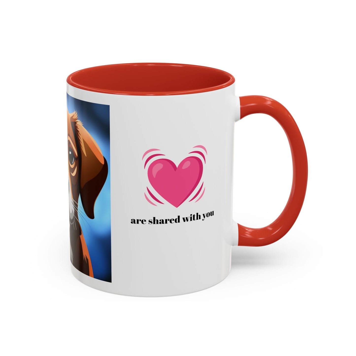 My best moments are shared with you - Accent Coffee Mug, 11oz