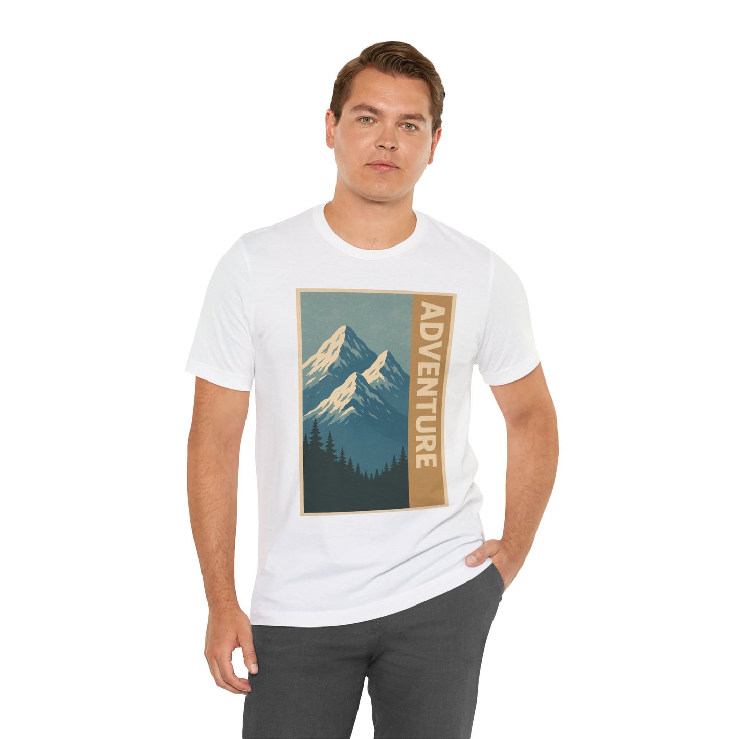 Adventure Mountain Unisex Tee, Nature Shirt, Hiking Apparel, Travel Gift, Outdoor Enthusiast Top