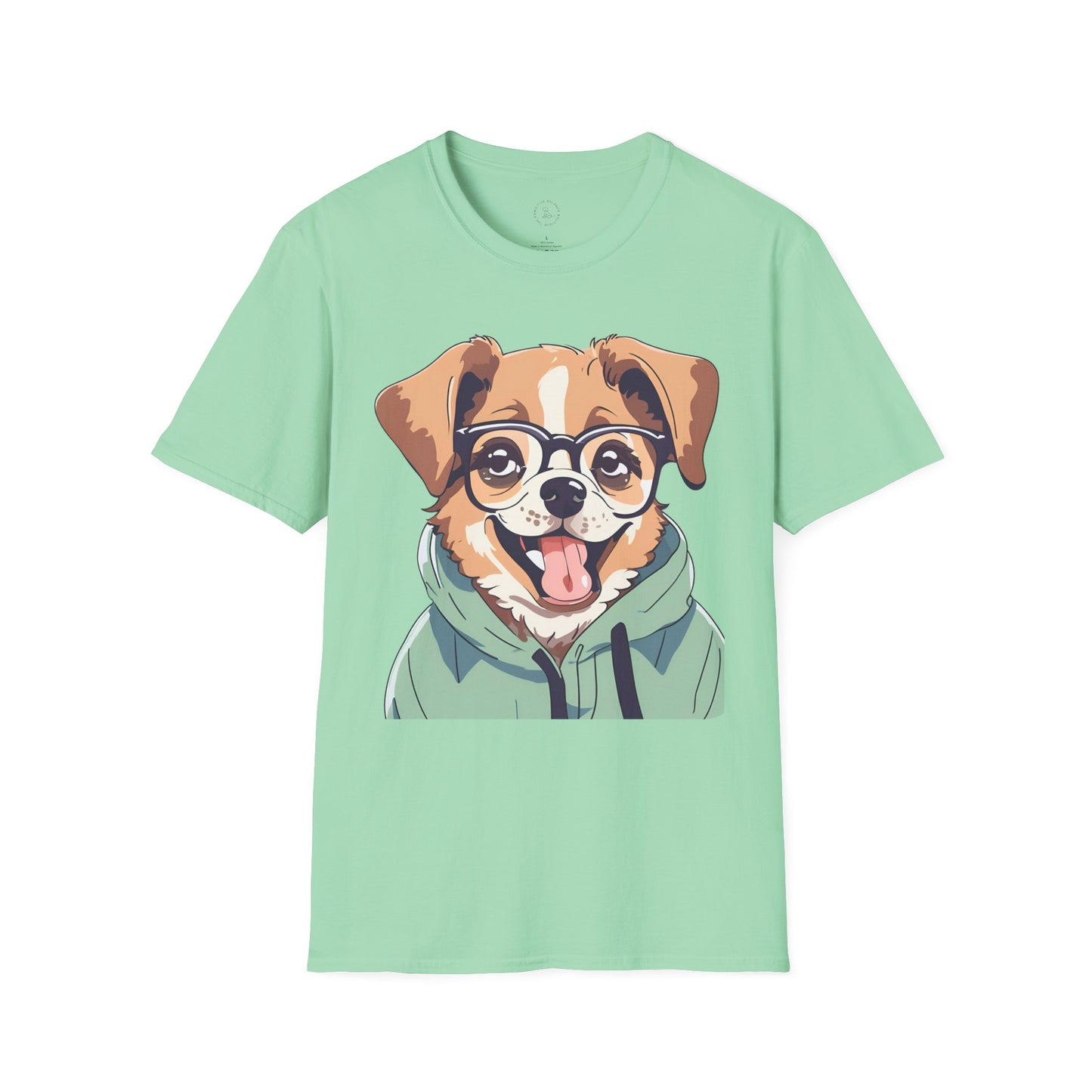 Nerdy Dog Unisex Softstyle T-Shirt