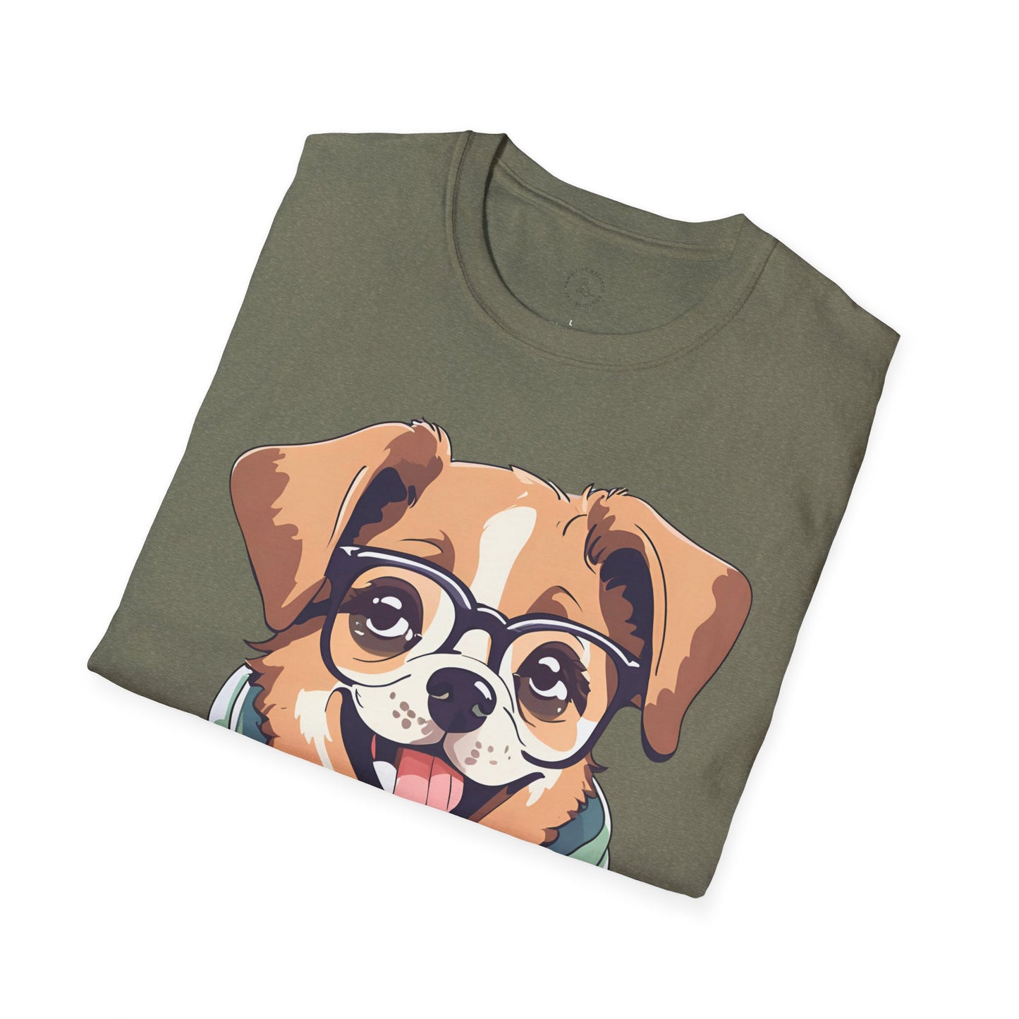 Nerdy Dog Unisex Softstyle T-Shirt