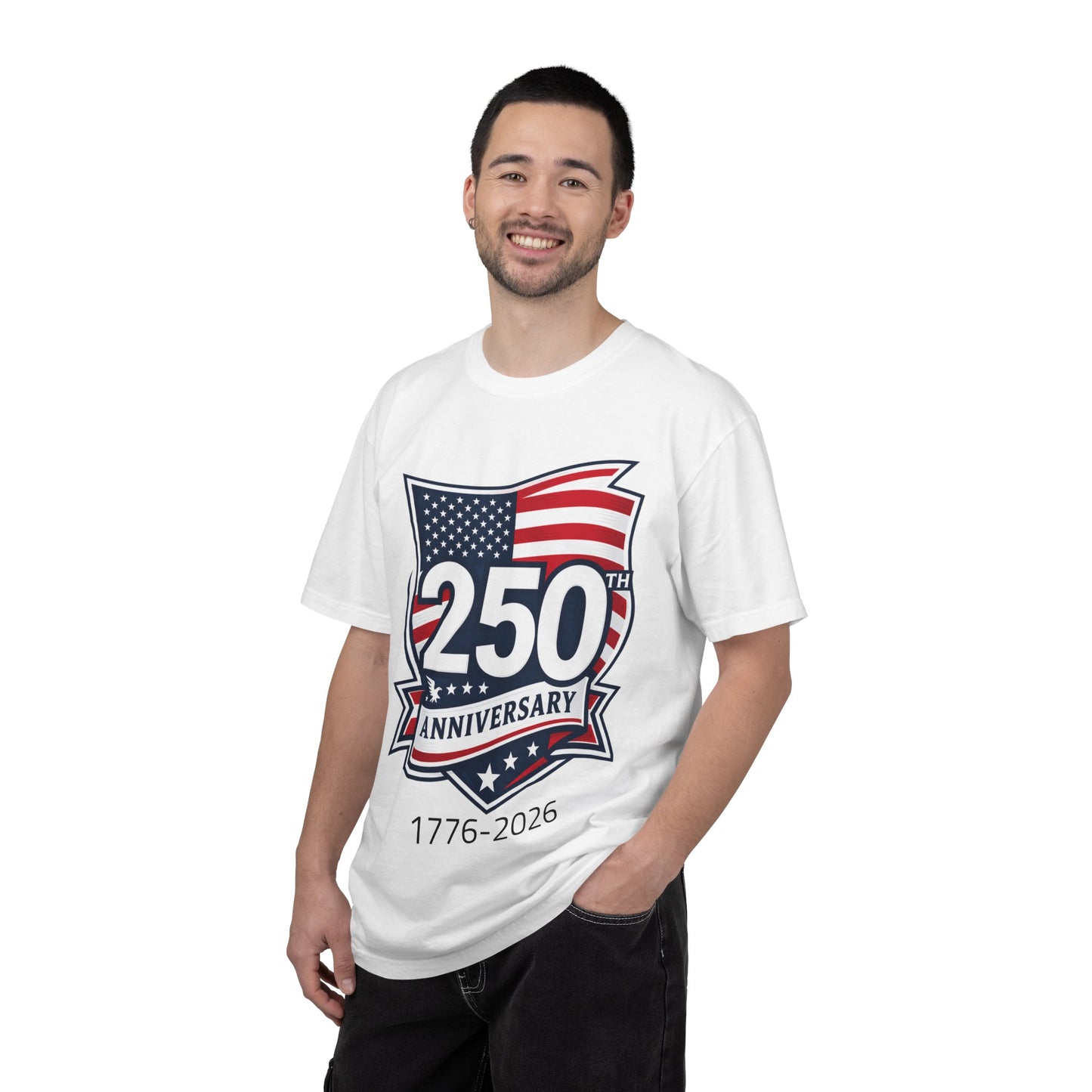 250th Anniversary T-Shirt – 1776–2026 American Flag Commemorative Tee