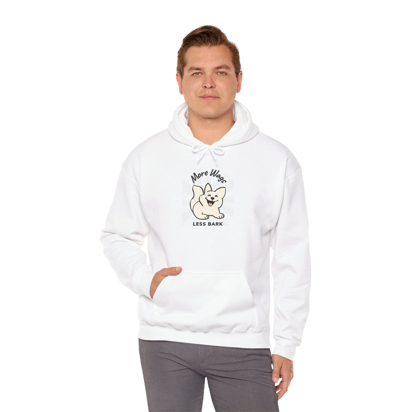 More Wags, Less Bark Hooded Sweatshirt