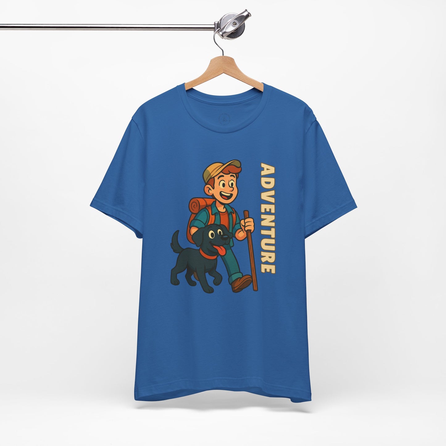 Adventure Dog Lover Tee, Unisex Short Sleeve T-Shirt, Hiking Shirt, Pet Lover Gift, Outdoor Adventure Apparel