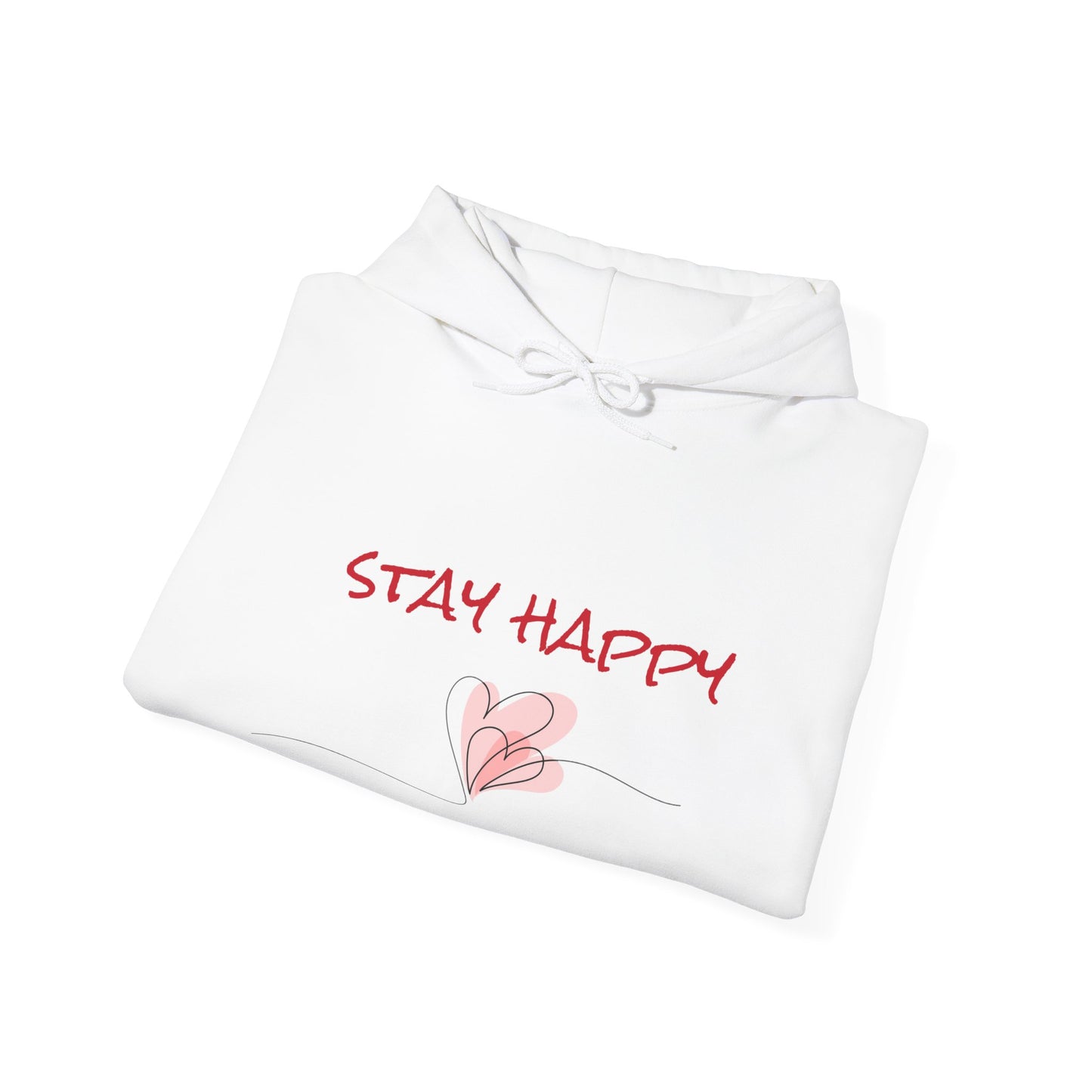 Stay Happy. Unisex Heavy Blend™ Hooded Sweatshirt