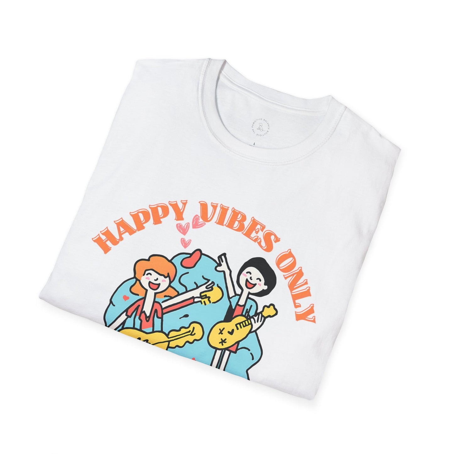 Happy Vibes Only Unisex Softstyle T-Shirt