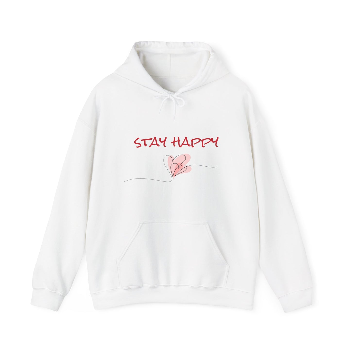 Stay Happy. Unisex Heavy Blend™ Hooded Sweatshirt