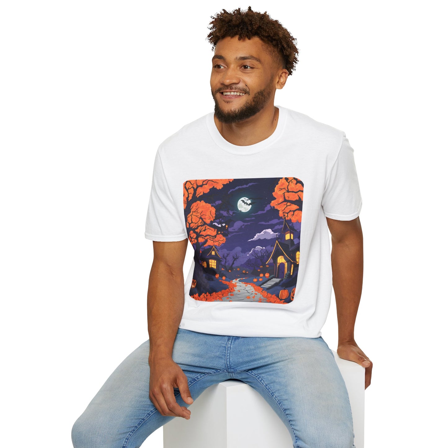 Haunted Road Unisex Softstyle T-Shirt