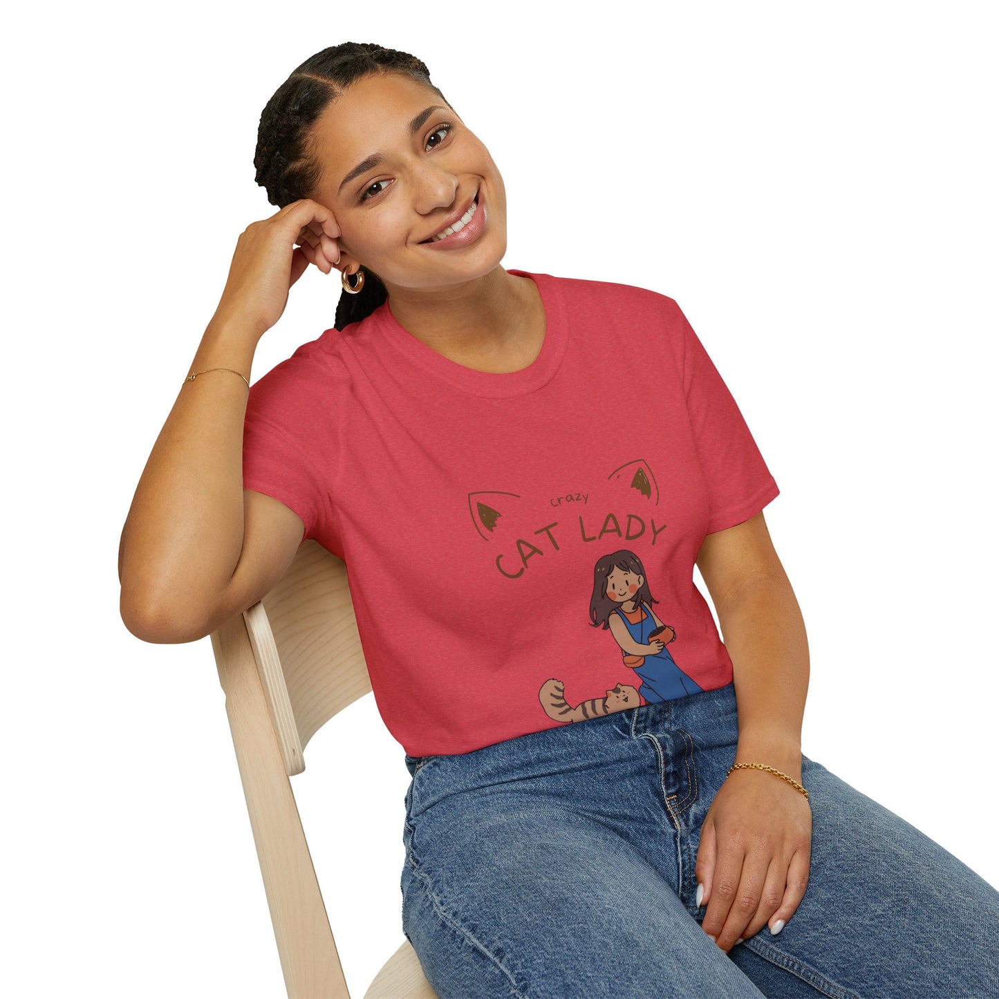 Crazy Cat Lady -Unisex Softstyle T-Shirt