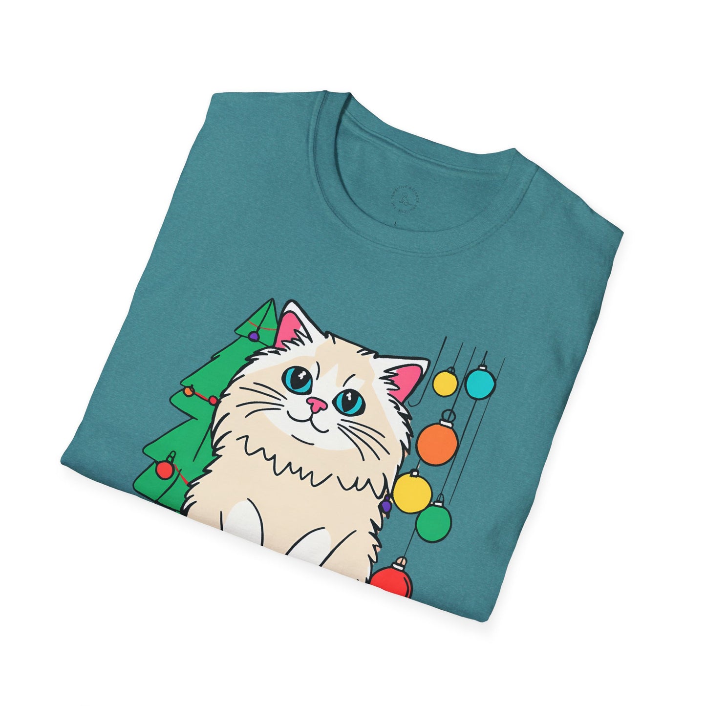 Cat Life ( at Christmas) Softstyle T-Shirt