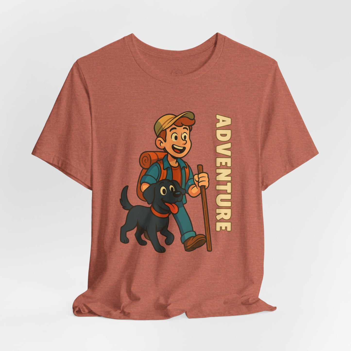 Adventure Dog Lover Tee, Unisex Short Sleeve T-Shirt, Hiking Shirt, Pet Lover Gift, Outdoor Adventure Apparel