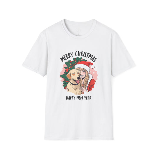 Merry Christmas Happy New Year ! Unisex Softstyle T-Shirt