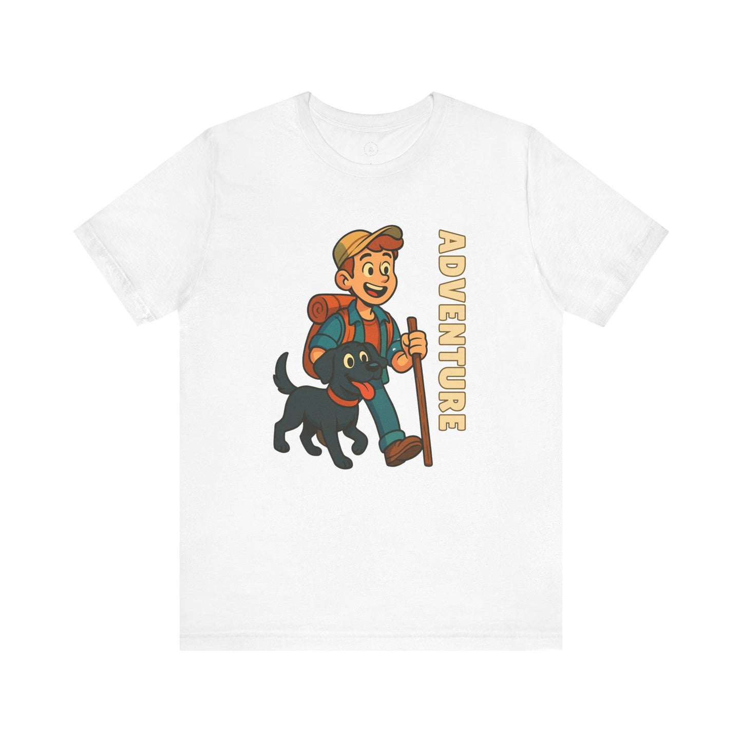Adventure Dog Lover Tee, Unisex Short Sleeve T-Shirt, Hiking Shirt, Pet Lover Gift, Outdoor Adventure Apparel
