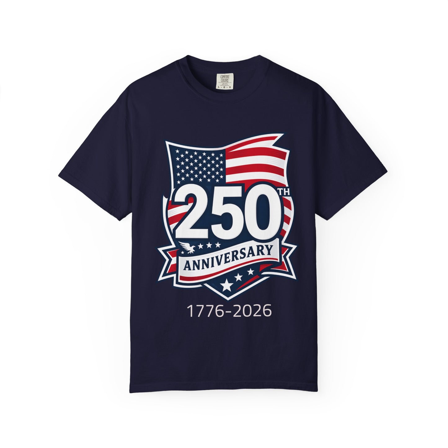 250th Anniversary T-Shirt – 1776–2026 American Flag Commemorative Tee