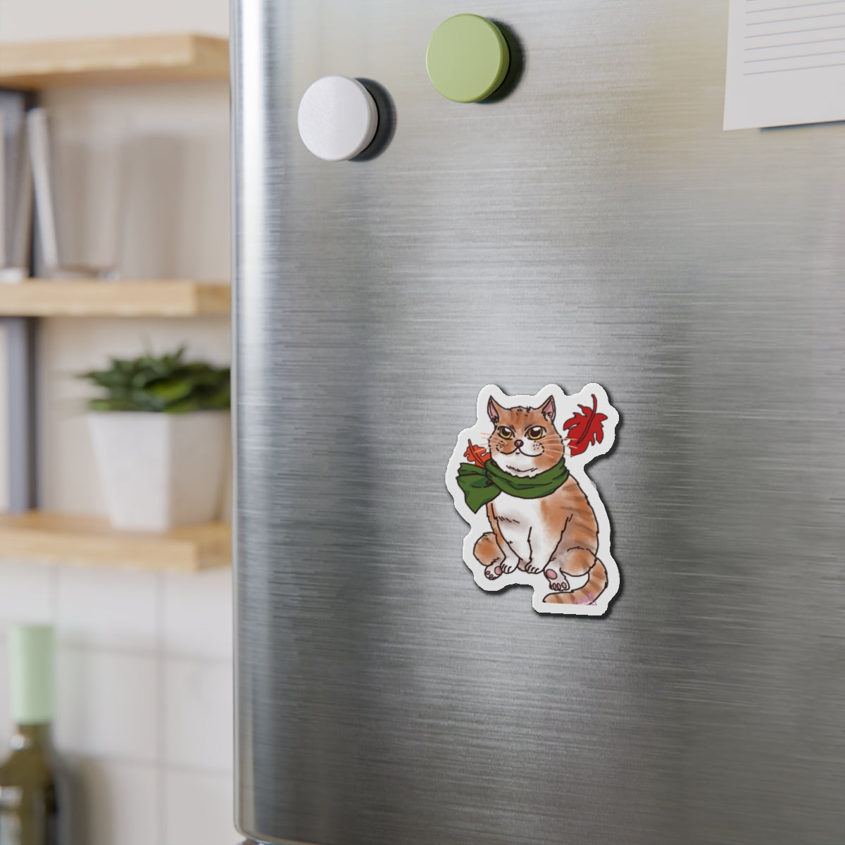 Smug Cat Die-Cut Magnets