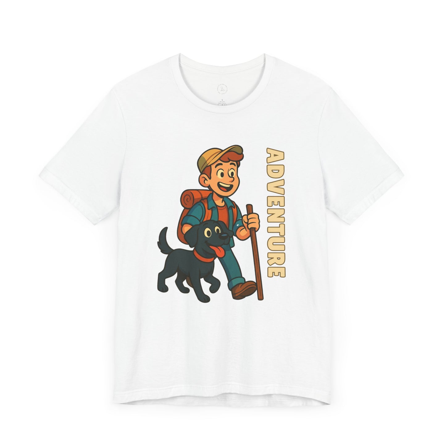 Adventure Dog Lover Tee, Unisex Short Sleeve T-Shirt, Hiking Shirt, Pet Lover Gift, Outdoor Adventure Apparel