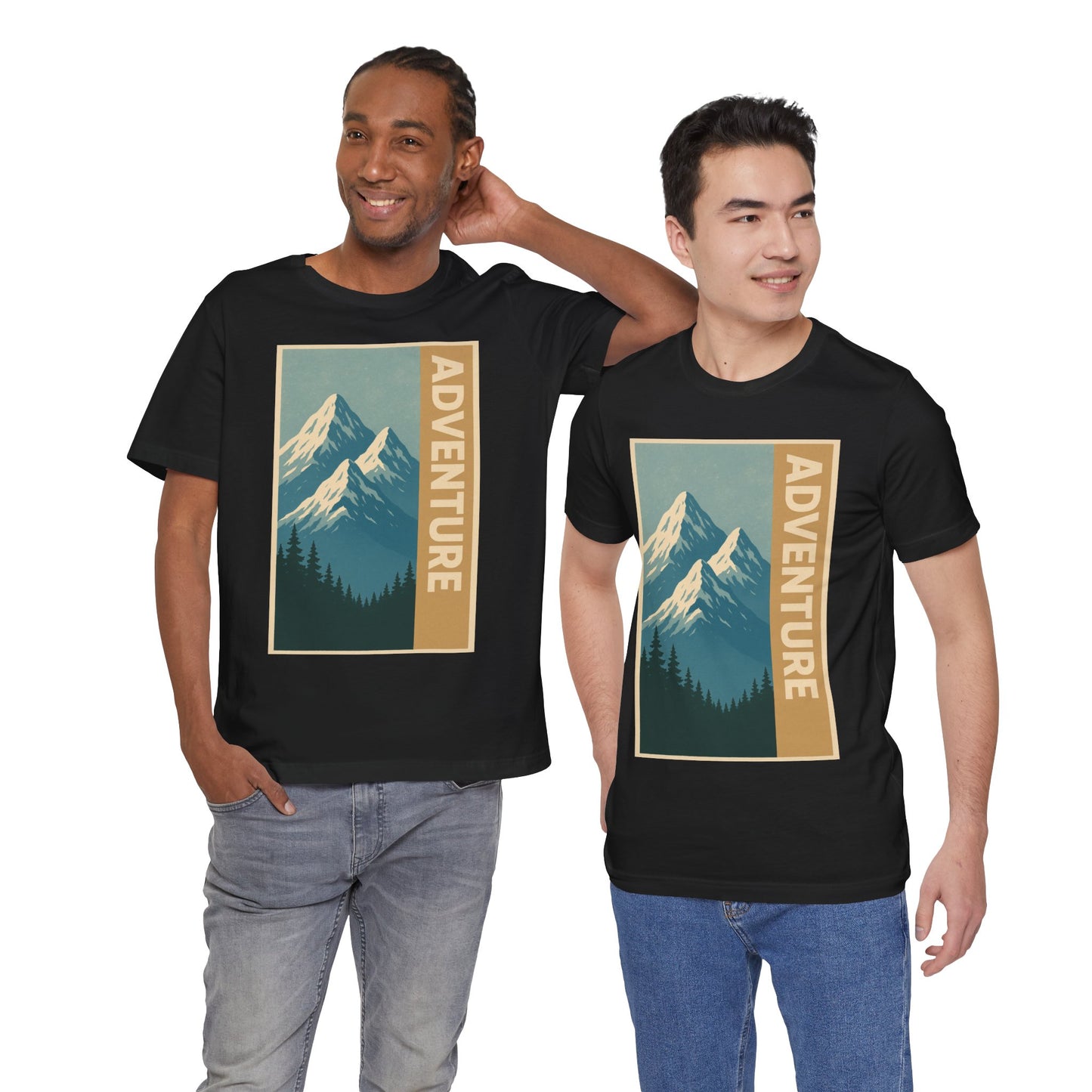 Adventure Mountain Unisex Tee, Nature Shirt, Hiking Apparel, Travel Gift, Outdoor Enthusiast Top