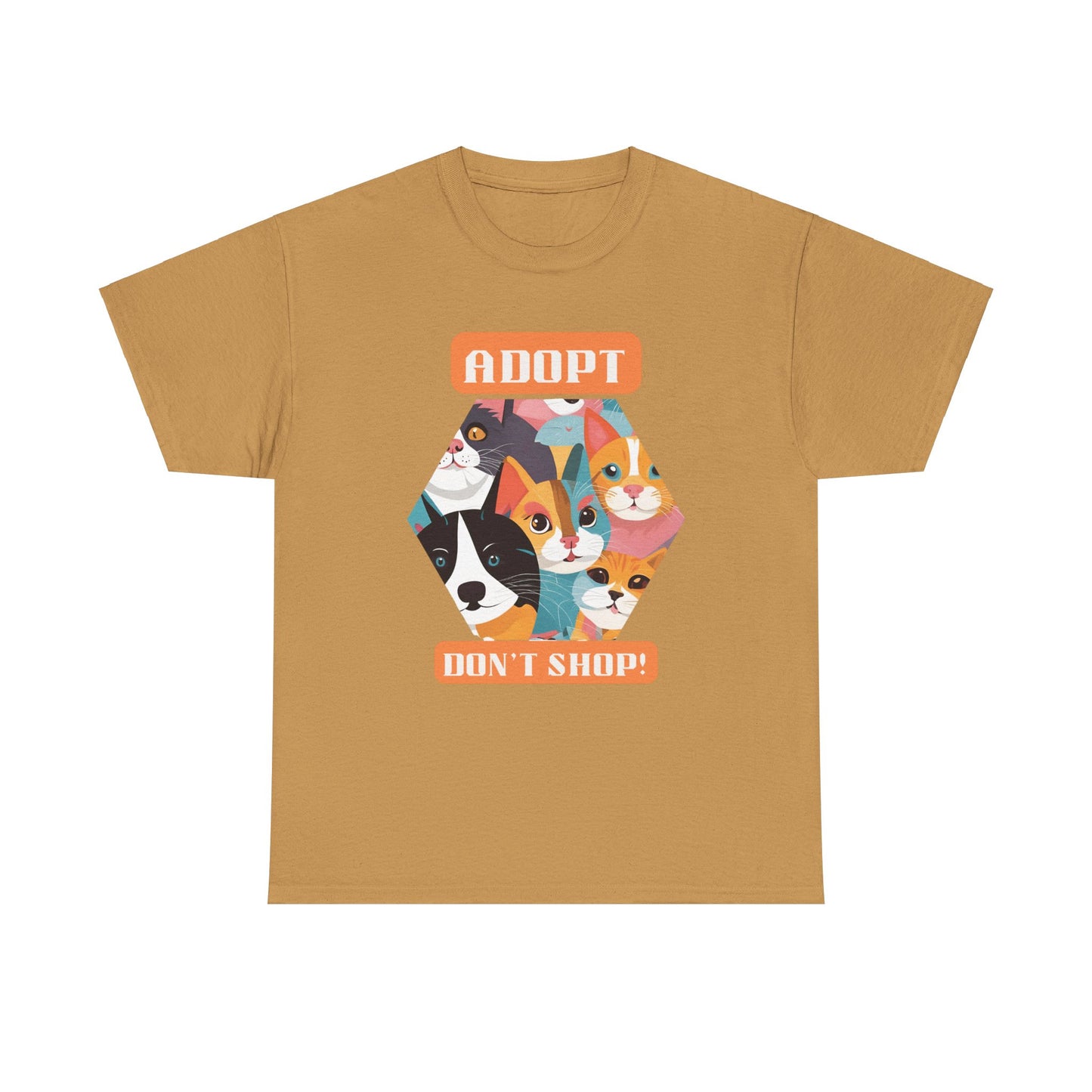 Adopt. Don't shop! - Unisex Heavy Cotton Tee