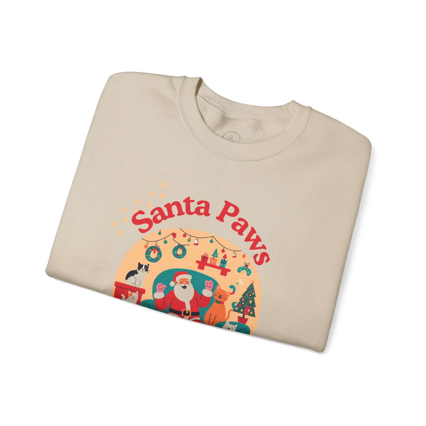 Santa Paws is Coming to Town Unisex Heavy Blend™ Crewneck Sweatshirt