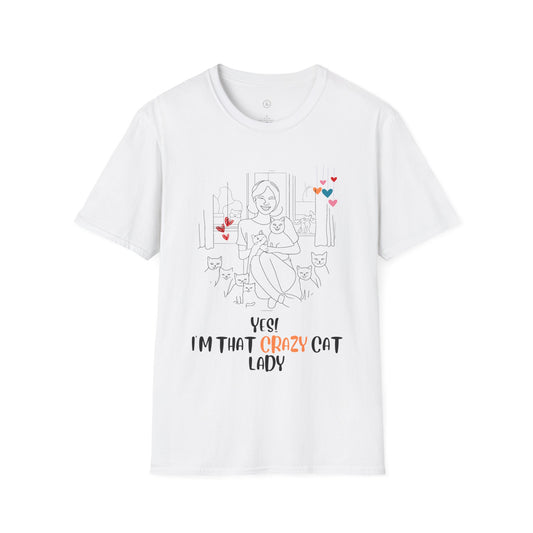 Crazy Cat Lady -Unisex Softstyle T-Shirt