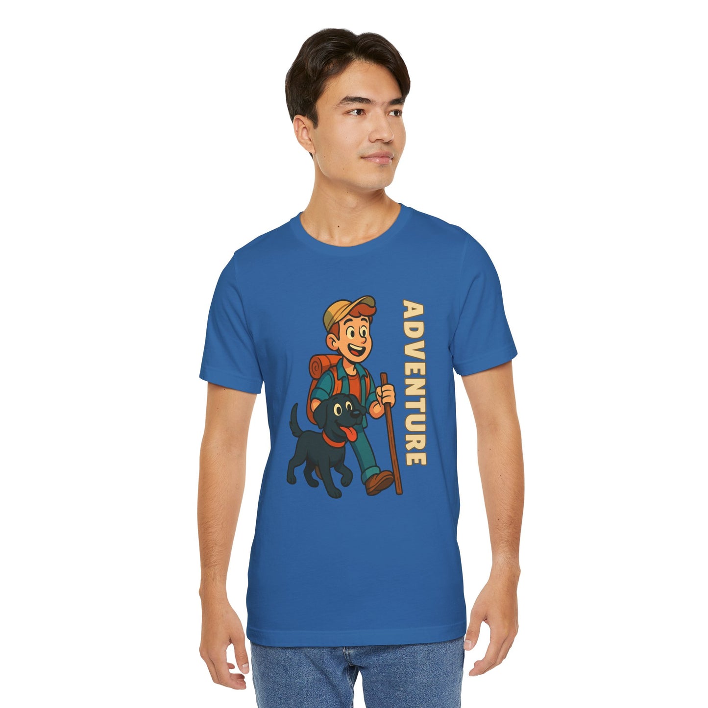Adventure Dog Lover Tee, Unisex Short Sleeve T-Shirt, Hiking Shirt, Pet Lover Gift, Outdoor Adventure Apparel