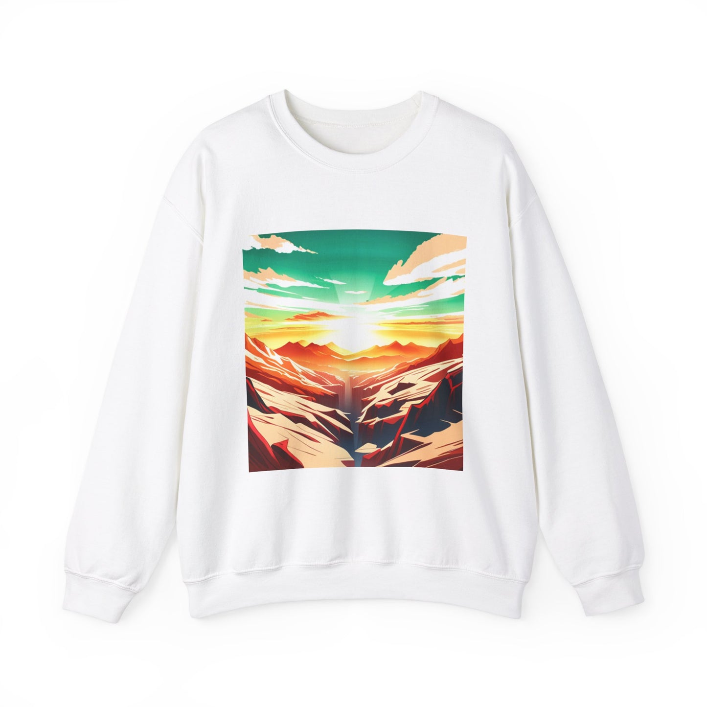 Nature Vista Sunrise - Unisex Heavy Blend™ Crewneck Sweatshirt