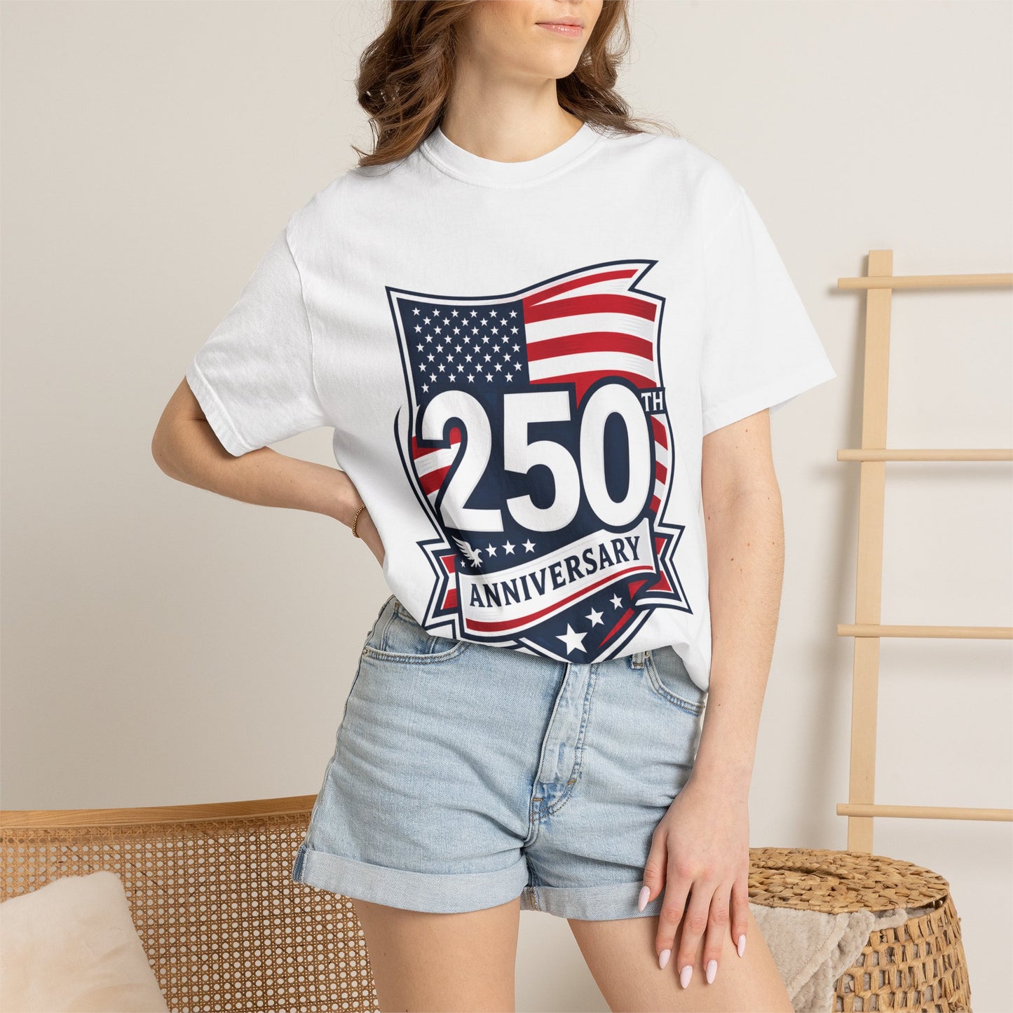 250th Anniversary T-Shirt – 1776–2026 American Flag Commemorative Tee