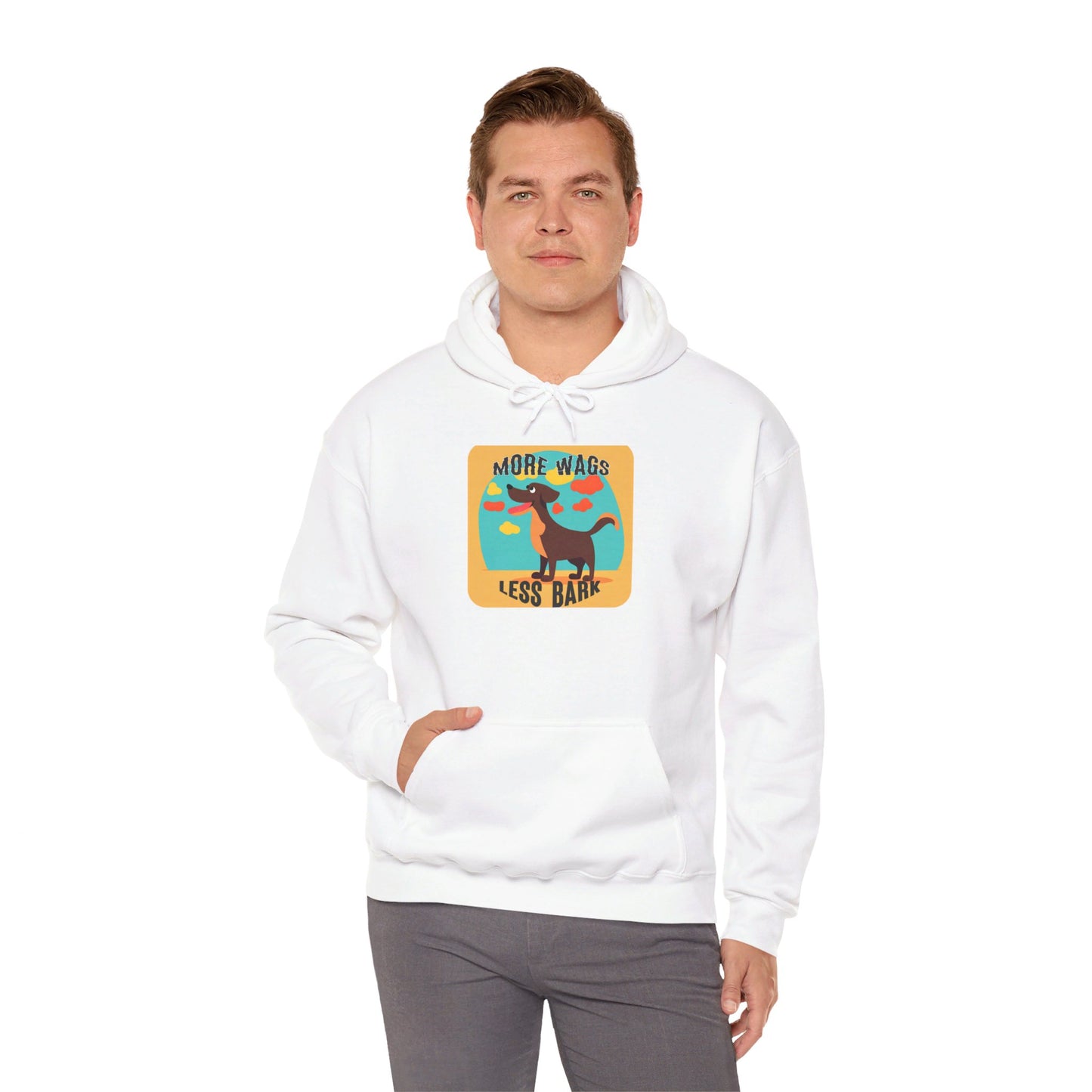 More Wags, Less Bark Hooded Sweatshirt