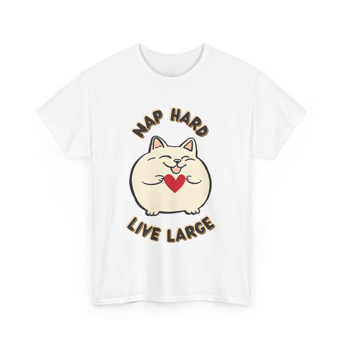 Nap Hard. Live Large. Unisex Heavy Cotton Tee